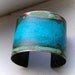 Double Verdigris Mixed Patina Copper Cuff - S/M and M/L available