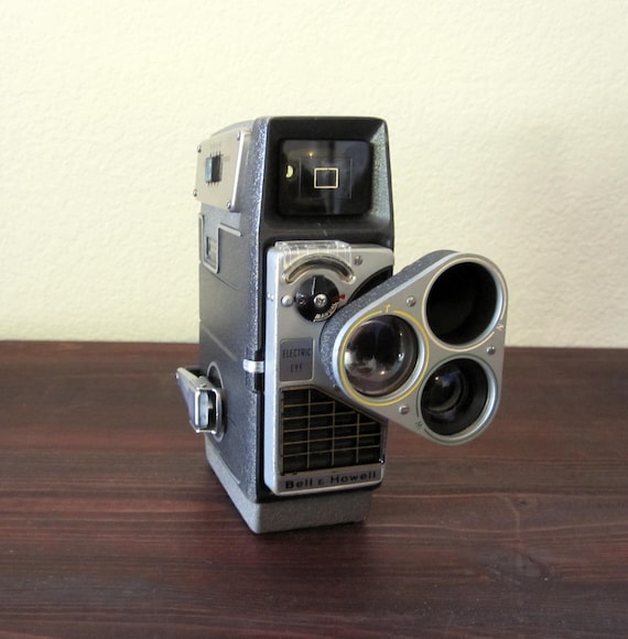 Vintage Bell and Howell 3 Lens 8mm Movie Camera / Retro by MidMod