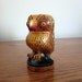 Vintage Carved Wooden Owl / Retro Owl Figurine