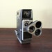 Vintage Bell and Howell 3 Lens 8mm Movie Camera / Retro Home Movie Camera