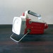 Vintage Red and Chrome Dual Light Flashlight by USA Lite