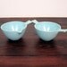 Vintage Melamine Sugar and Creamer Set in Robins Egg Blue