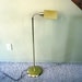 Vintage Mid Century Brass Finish Floor Lamp / Retro Swing Arm Lamp