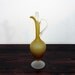 Vintage Frosted Yellow and Clear Aperitif Decanter
