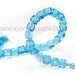 SALE -- Swiss Blue Topaz Faceted Cube Box Beads 6x6mm 90ct 8 inch (aprox 28 beads)