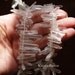 Small Natural Rock Crystal Point Beads Clear 10-30mm 7 inch strand (aprox 30-50 pieces, half strand)