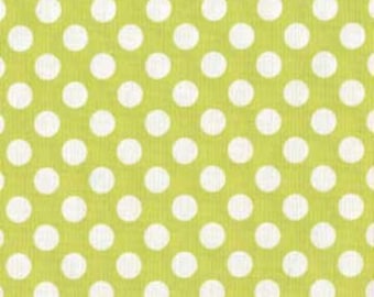 Michael Miller Fabric Ta Dot Lime Green