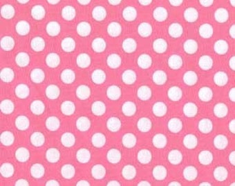Michael Miller Fabric Ta Dot Candy Pink, Choose your cut