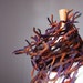 Felted scarf wool Purple Orange Blue Fish net felt network epictt teamb HMET
