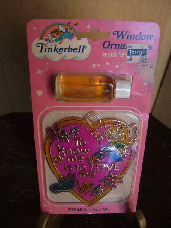 Vintage Tinkerbell Perfume and Sun Catcher