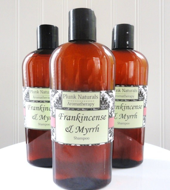 Frankincense and Myrrh Shampoo by plunksoap on Etsy