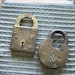 SALE - One Half Price -Two Large Antique Brass Padlocks from Rustysecrets