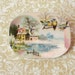 Ice and Snow Winter Scene Vintage Image Brooch
