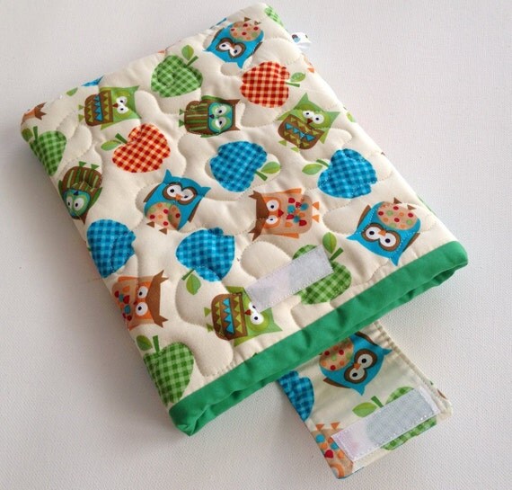Owl Kindle Fire or Nook Tablet Padded Case Ready to Ship