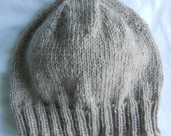 Men's Wool Winter Hat - Oatmeal