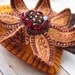 Embroidered Sunflower Brooch