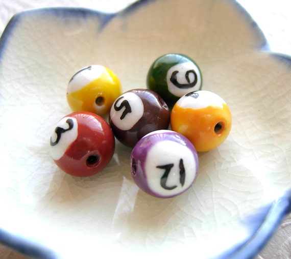 DESTASH Billiard or Pool Ball Beads