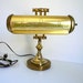 Vintage Brass Desk Lamp Peforated Design on Shade