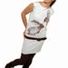 Hares on an Ash T Dress - size Large