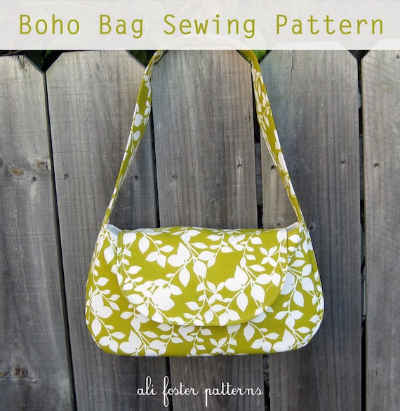 Items similar to Boho Bag PDF Sewing Pattern on Etsy