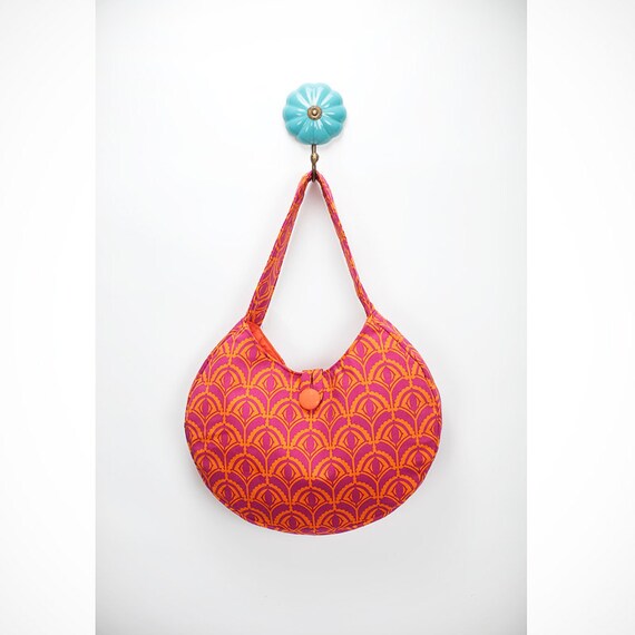 Round Satchel Bag PDF Sewing Pattern and Tutorial