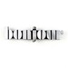 The bonjour brooch in silver mirror perspex