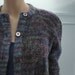 Jade & Purple Sweater- Mohair Cardigan, 1950's