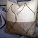 S A L E Rustic Moroccan Inspired Pillow Cover Linen Burlap Jute Cord