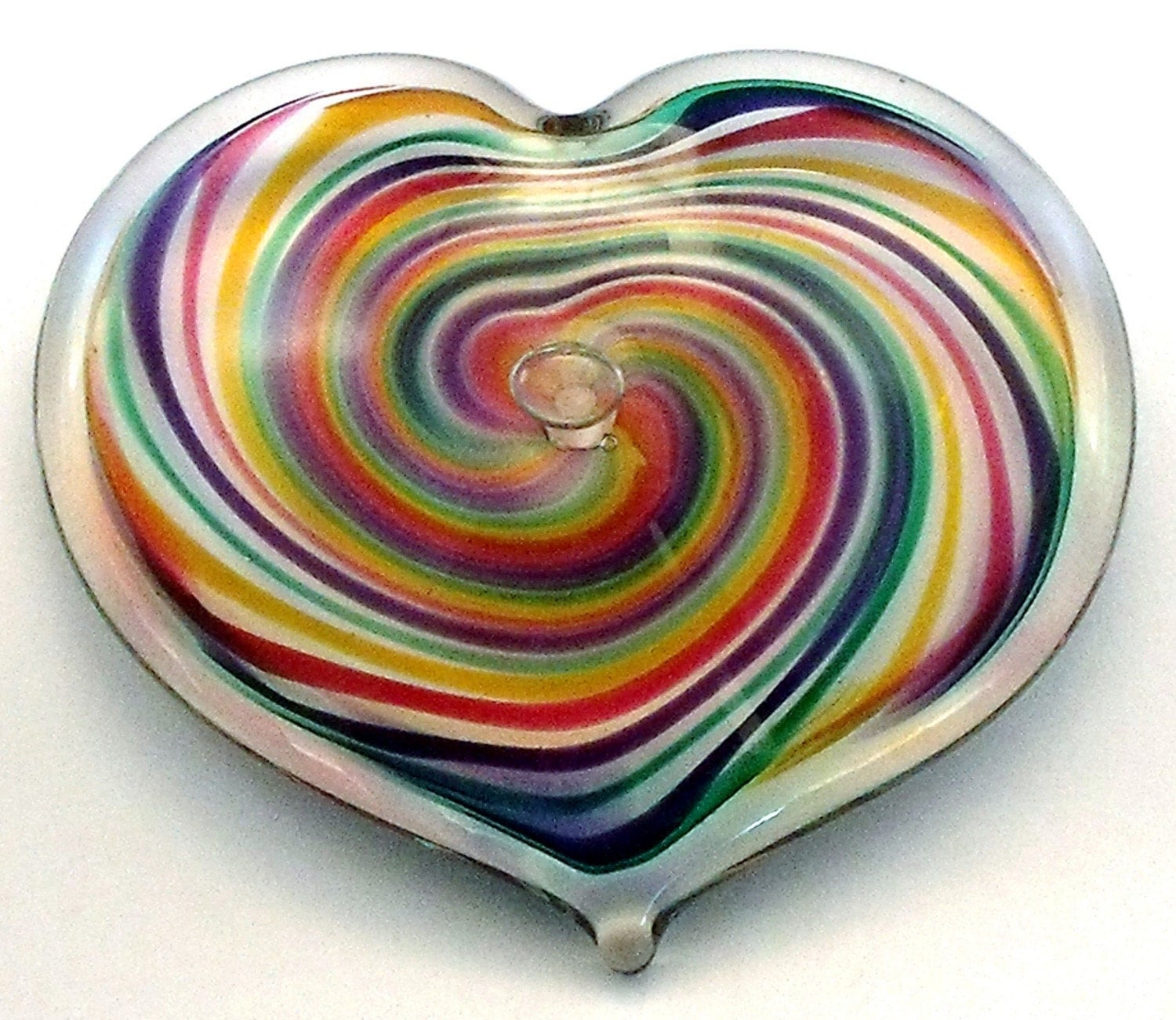 Large Heart Paperweight By Sterlingglassworks On Etsy