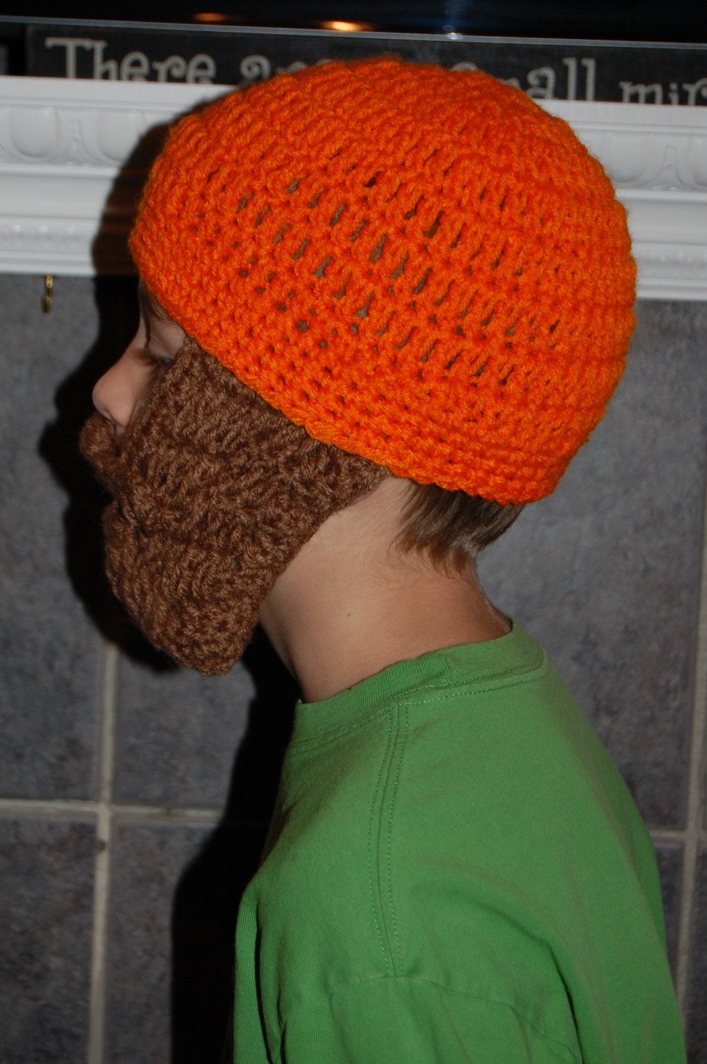Custom Child Beard Beanie Custom Kids Lumberjack Costume