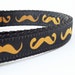 The Stout Hipster - Mustache Dog Collar / Pet Accessories / Handmade / Adjustable / Handlebar Mustache