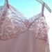 50s Vintage Van Raalte SLiP Dress Gorgeous Wide Lace size 34 Palest Pink