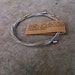 Recycled Guitar Strings - Restored Guitar String SILVER Color SLIM Bracelet