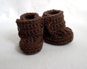 Baby Booties, Baby Boots, Crochet Baby Booties, Baby Ugg Booties