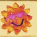 Here Comes the Sun Fabric Postcard