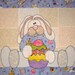 Easter Bunny Appliqued Quilt Block