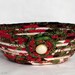 Christmas Coiled Fabric Bowl
