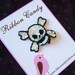 Pirate Princess - Large Skull and Crossbones Sequin Hair Clip - non slip