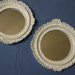 Set of 2 Mirrors Round Upcycled Vintage Inspired