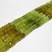 Grossularite garnet faceted gemstone rondells shaded full 14in strand