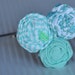 BABY BLUES fabric flower headband