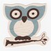 Big Fabric Iron On Owl Applique