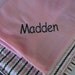 Nap Mat for Daycare, Preschool or Kindergarten,Girl napmat, Personalized Free, Pink and Black Rick Rack