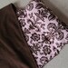 Nap Mat, Great for Daycare, Preschool or Kindergarten..Personalized Free. .Pink,Brown Damask