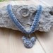 Necklace Sweet Mickey Mouse Patterned Head Choker - Blue Signed Disney on Etsy