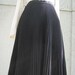 Vintage Black Accordion Pleated Skirt