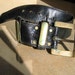 Vintage Ian Mankin Black Snakeskin Belt 1960's-1970's
