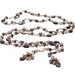 Pearl and Mother of Pearl Lariat in Shades of Gray White and Blush and tiny Labradorite Rounds