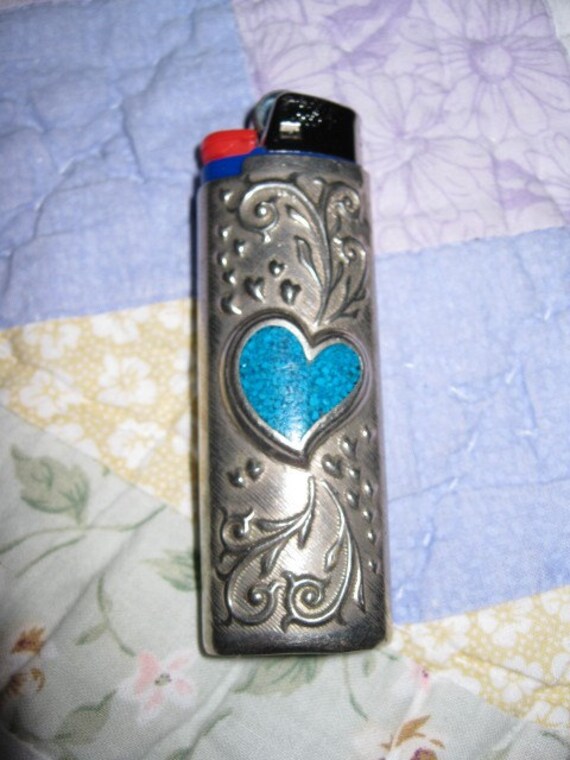 VINTAGE 1980s STERLING SILVER Lighter CASE with Scrolled