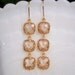 Blush Earrings, Blush Champagne, Gold Earrings, Wedding Jewelry, Bridal Jewelry, Bridesmaid Earrings, Mother of the Bride, Birthday